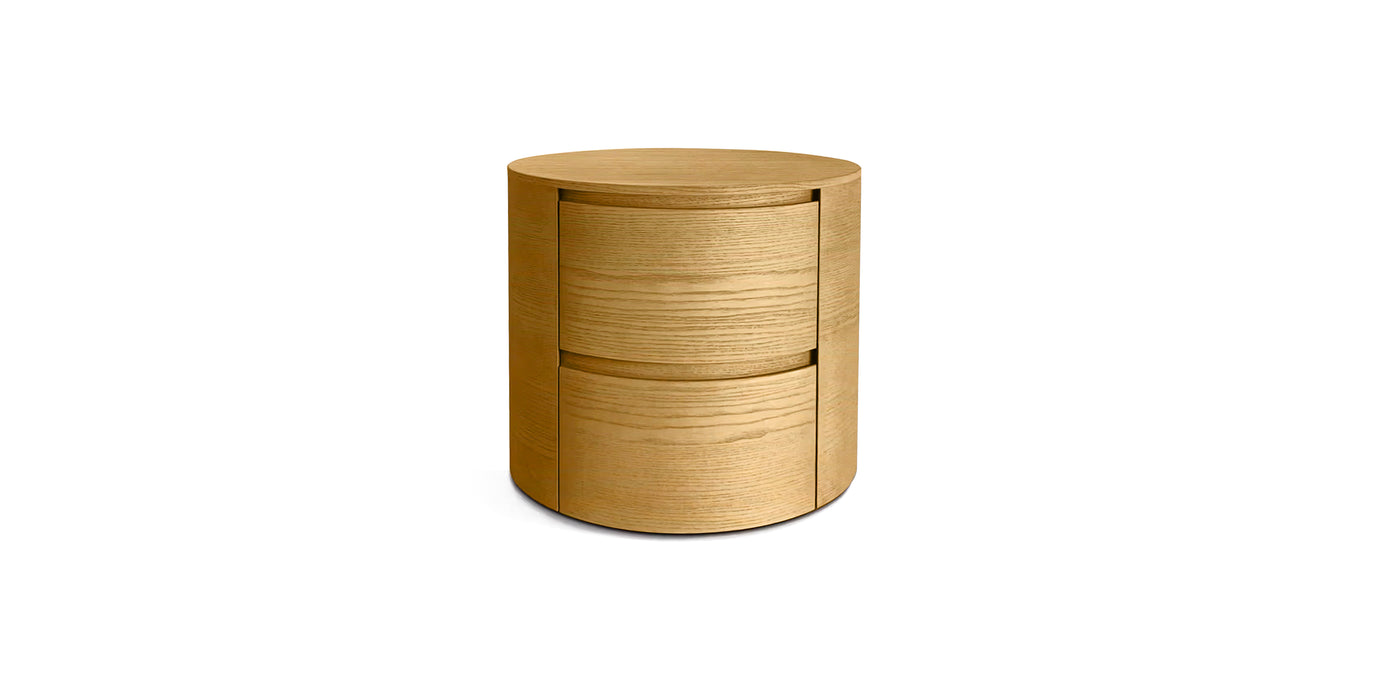 Moon Natural Veneer Night Table
