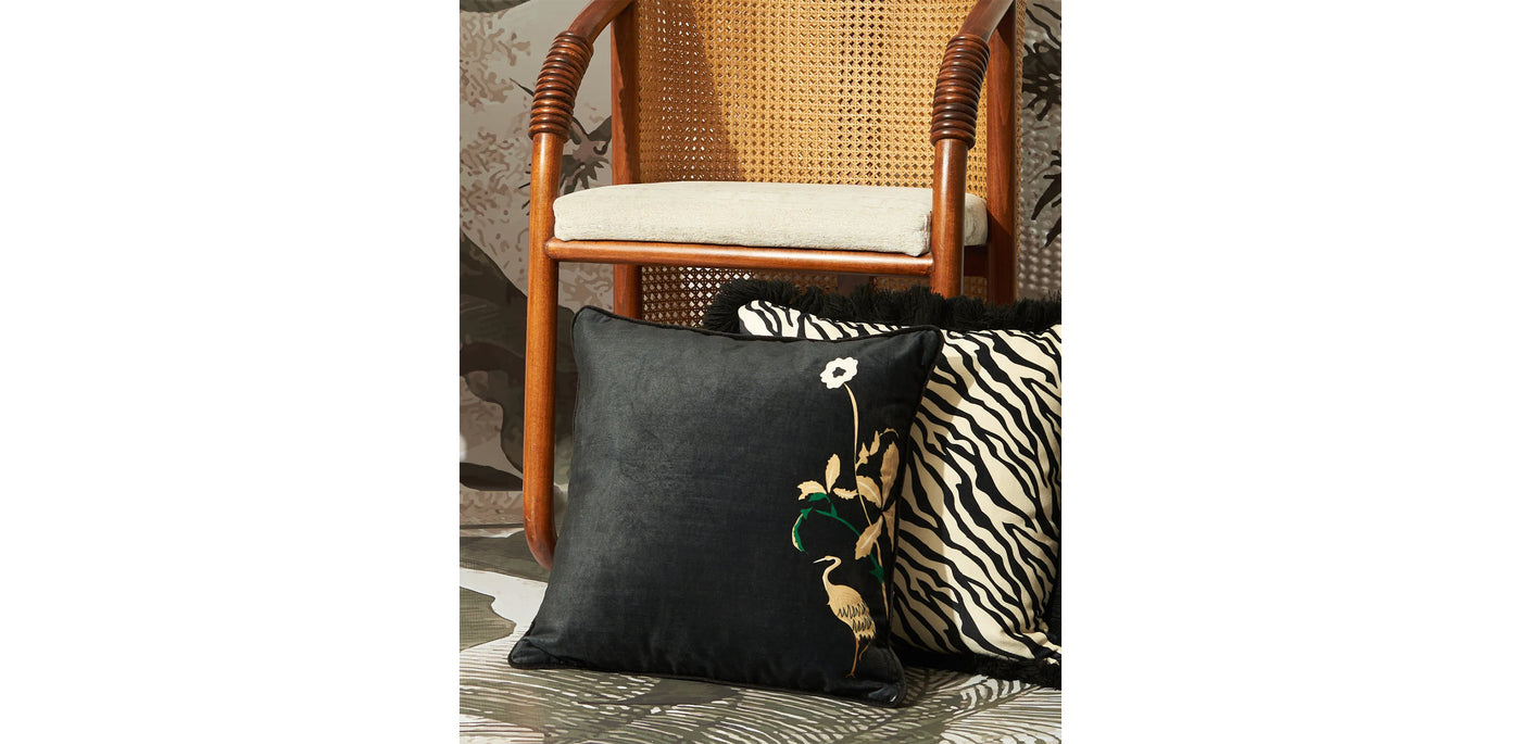 Ostrich Velvet Cushion