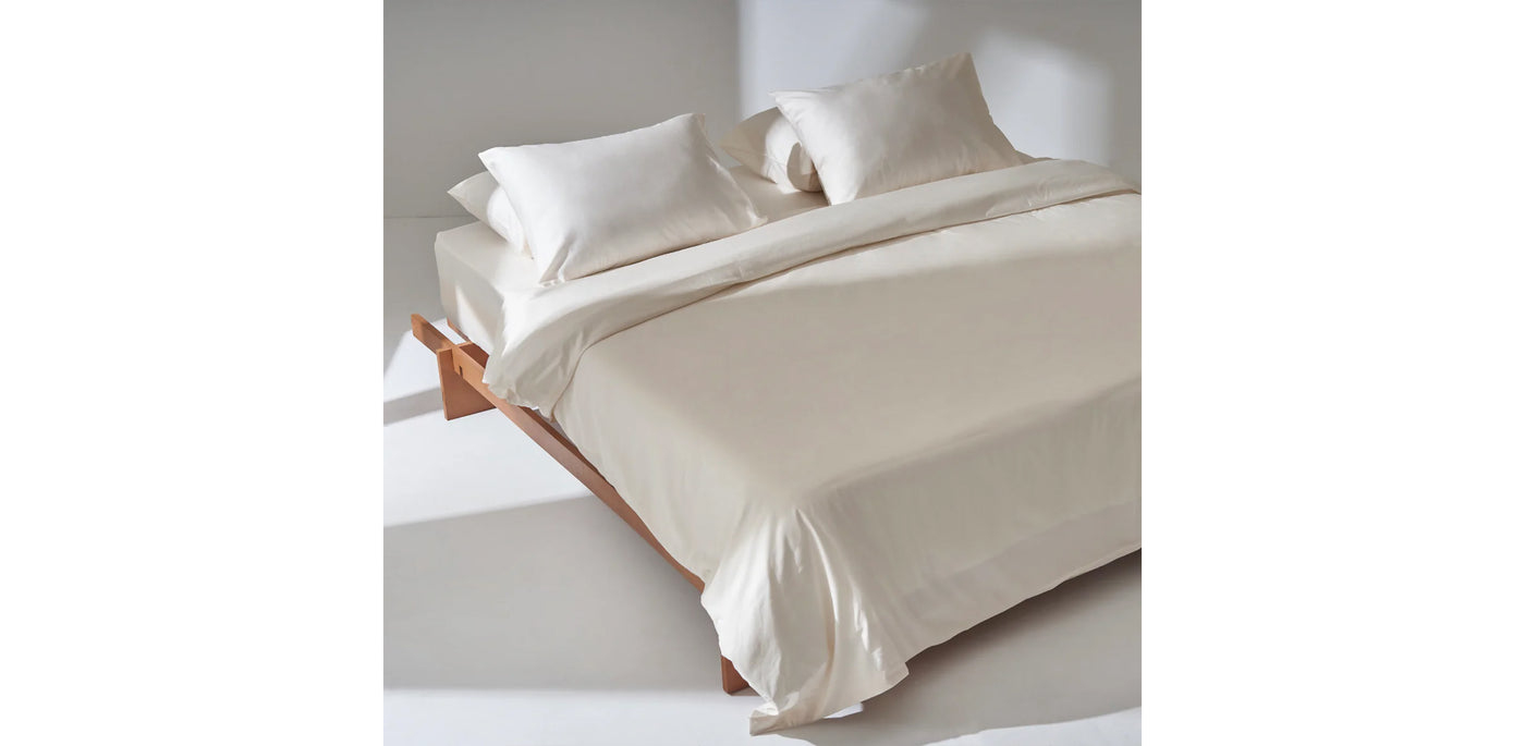 Ivory Duvet Cover - Sateen Plain