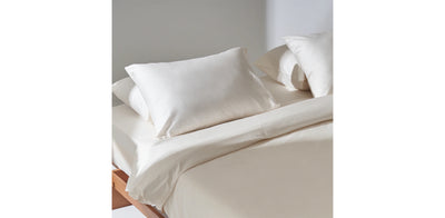 Ivory Duvet Cover - Sateen Plain