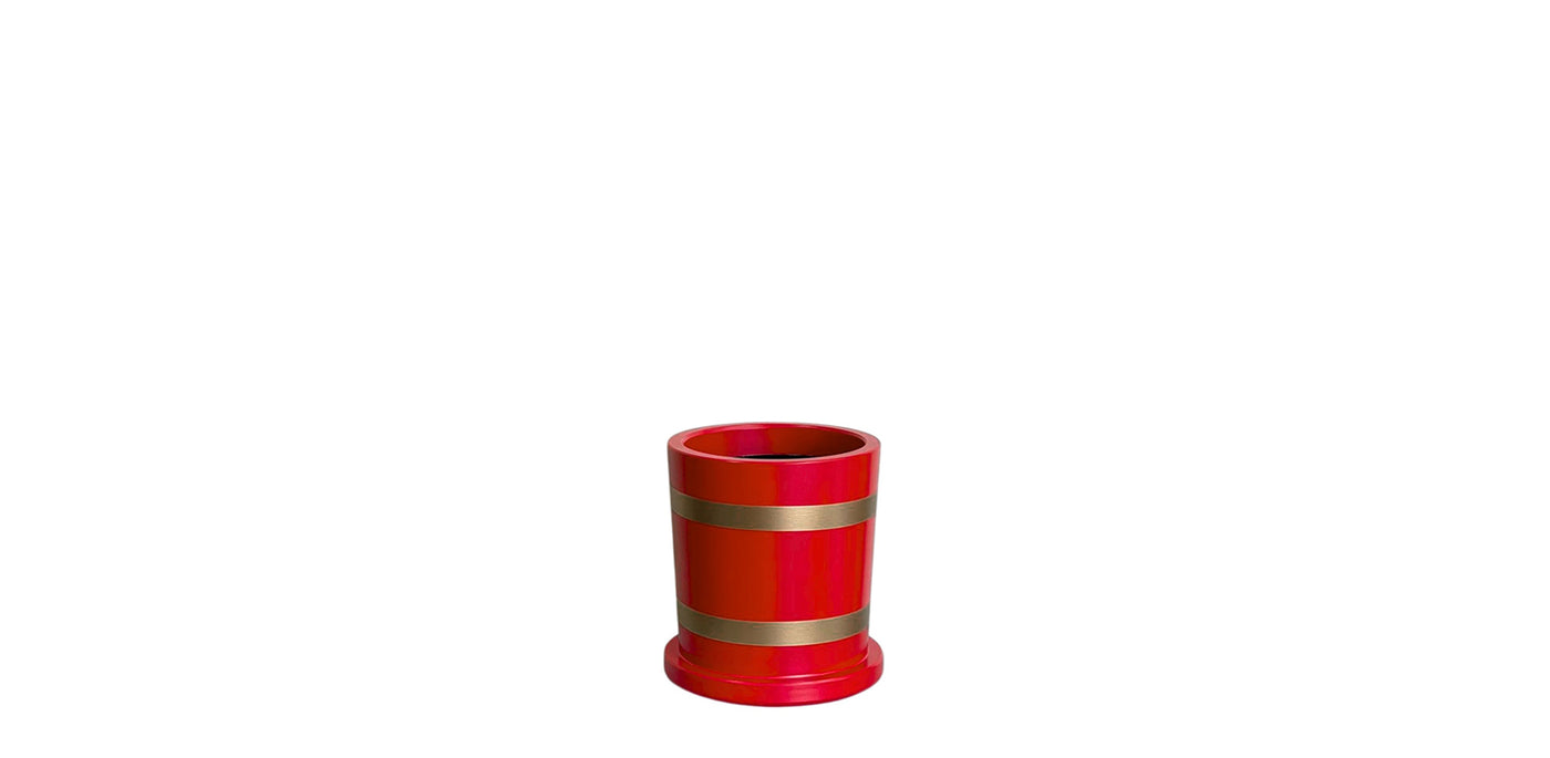 Red Stripe Pot Plate Bottom