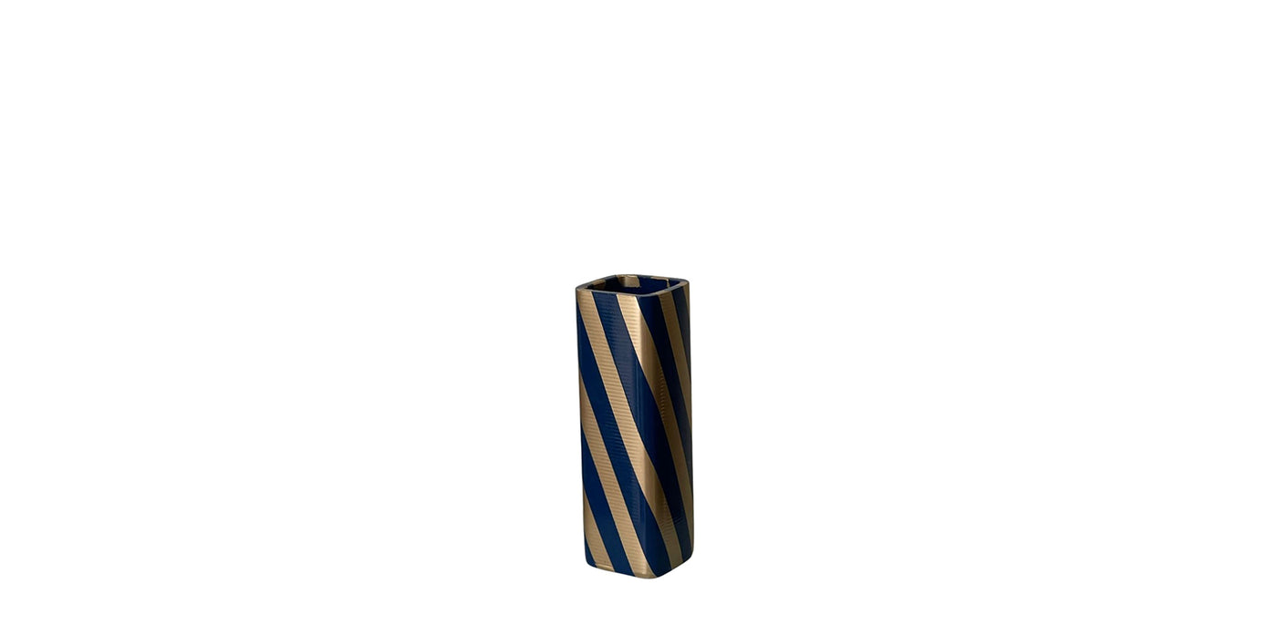 The Royal Stripe Cube Vase