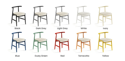Milo Lacquered Velvet Dining Chair