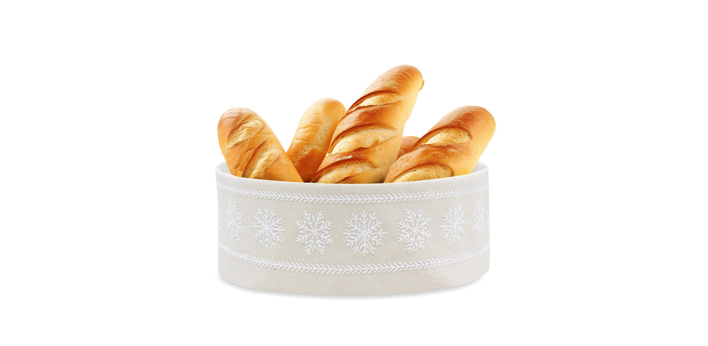 Snowfall White Breadbasket