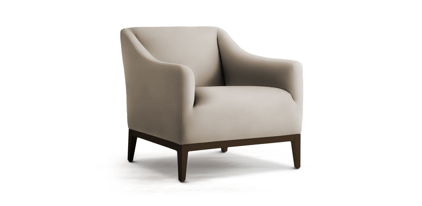 Cross Velvet Armchair