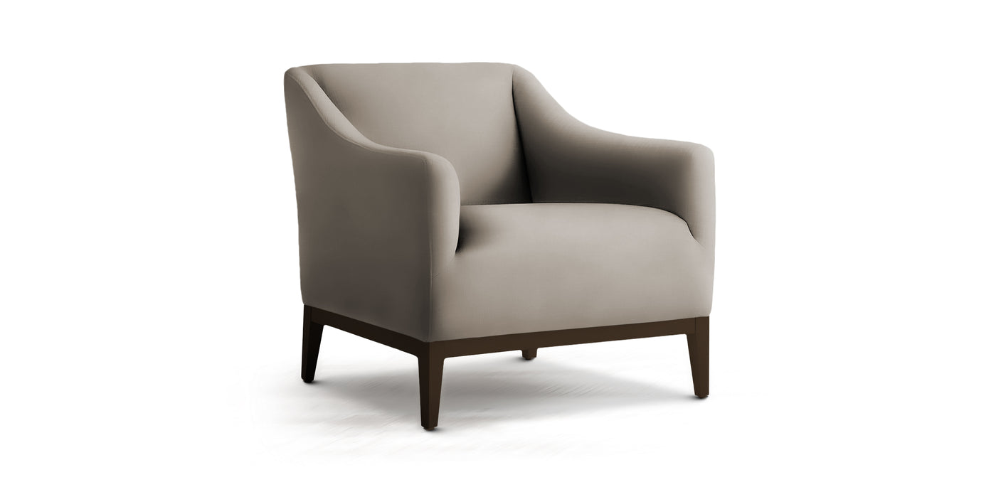 Cross Velvet Armchair