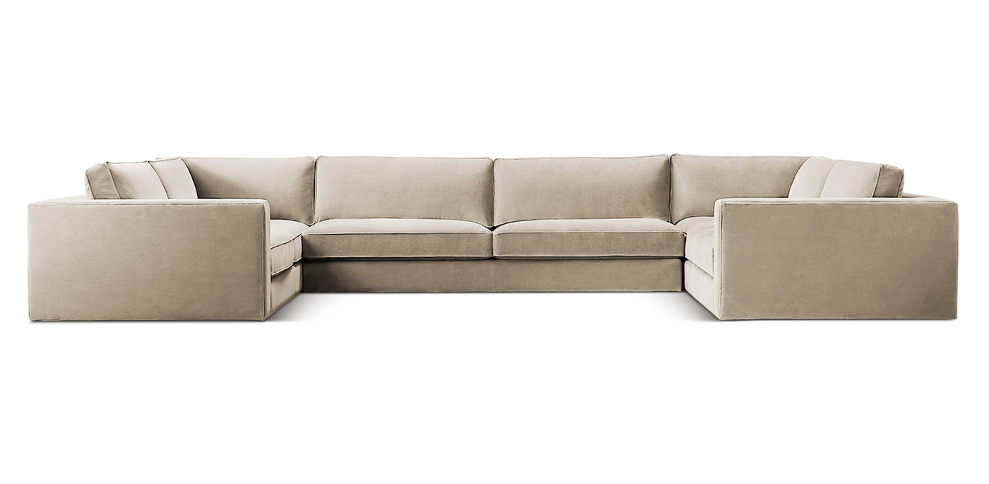 Essential 350 Velvet U-shape Sofa