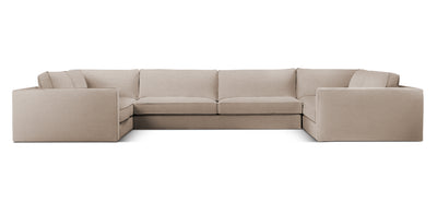 Essential 350 Linen U-shape Sofa