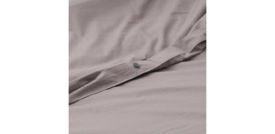 Grey Duvet Cover - Percale Plain