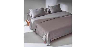 Grey Duvet Cover - Sateen Plain