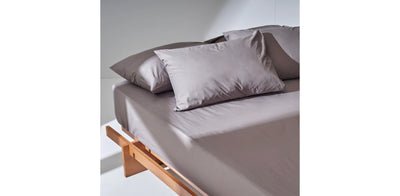 Grey Fitted Sheet - Percale