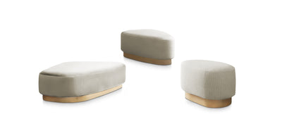 Island Velvet Set Poufs