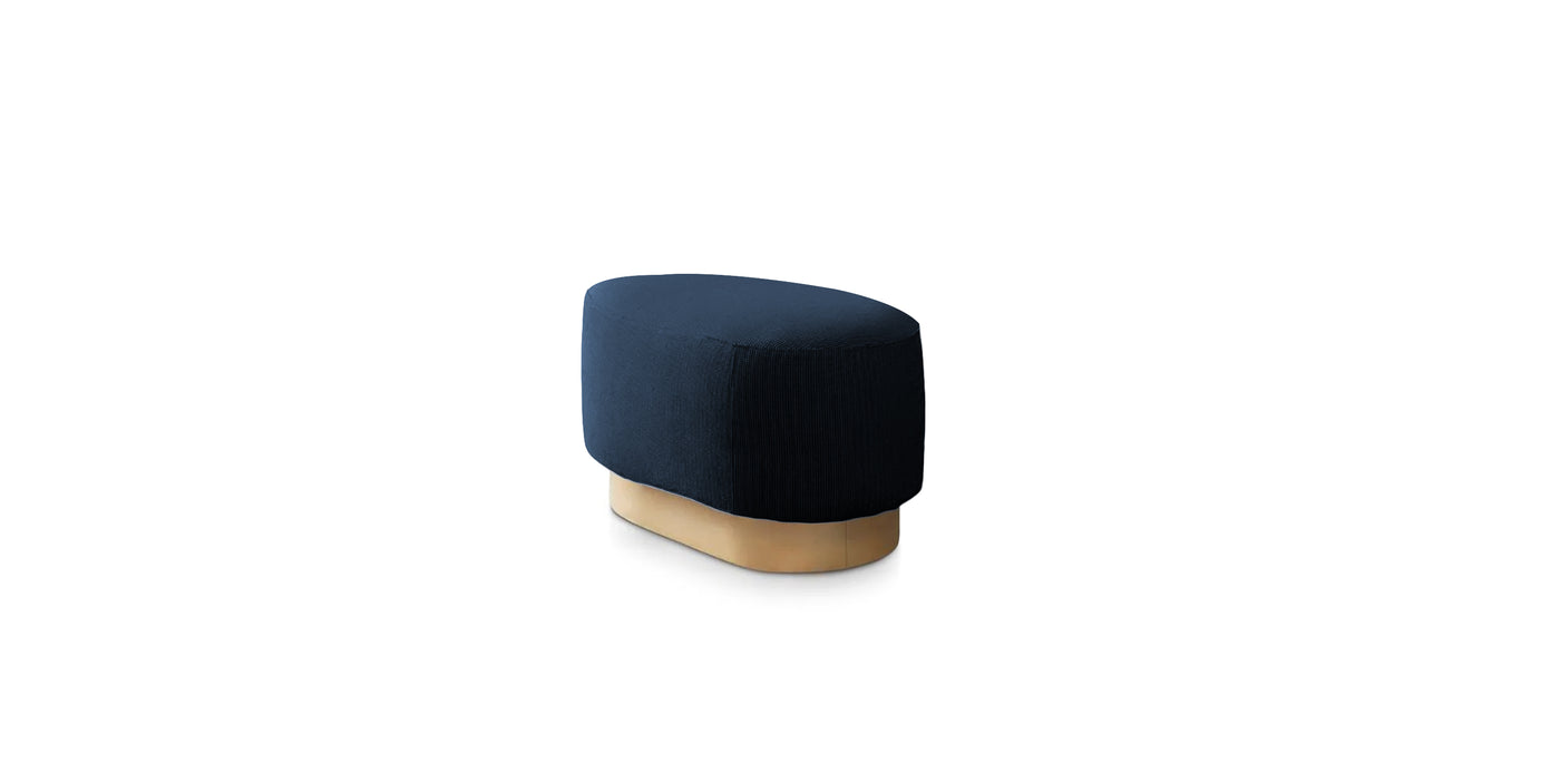 Island Small Velvet Pouf