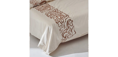 Ivory Duvet Cover - Sateen Swrils