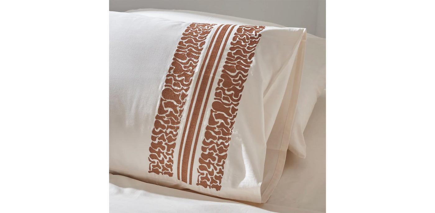 Ivory Duvet Cover - Sateen Swrils