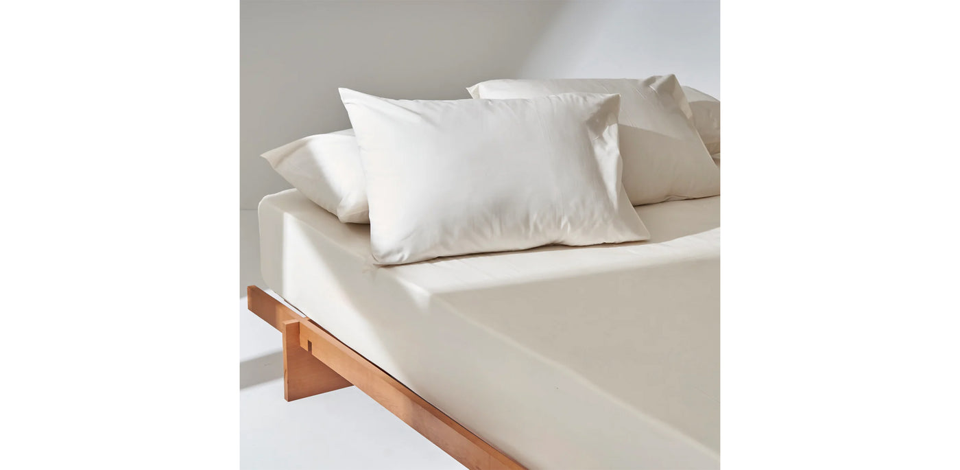 Ivory Fitted Sheet - Percale