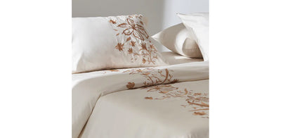 Ivory Duvet Cover - Sateen Floral