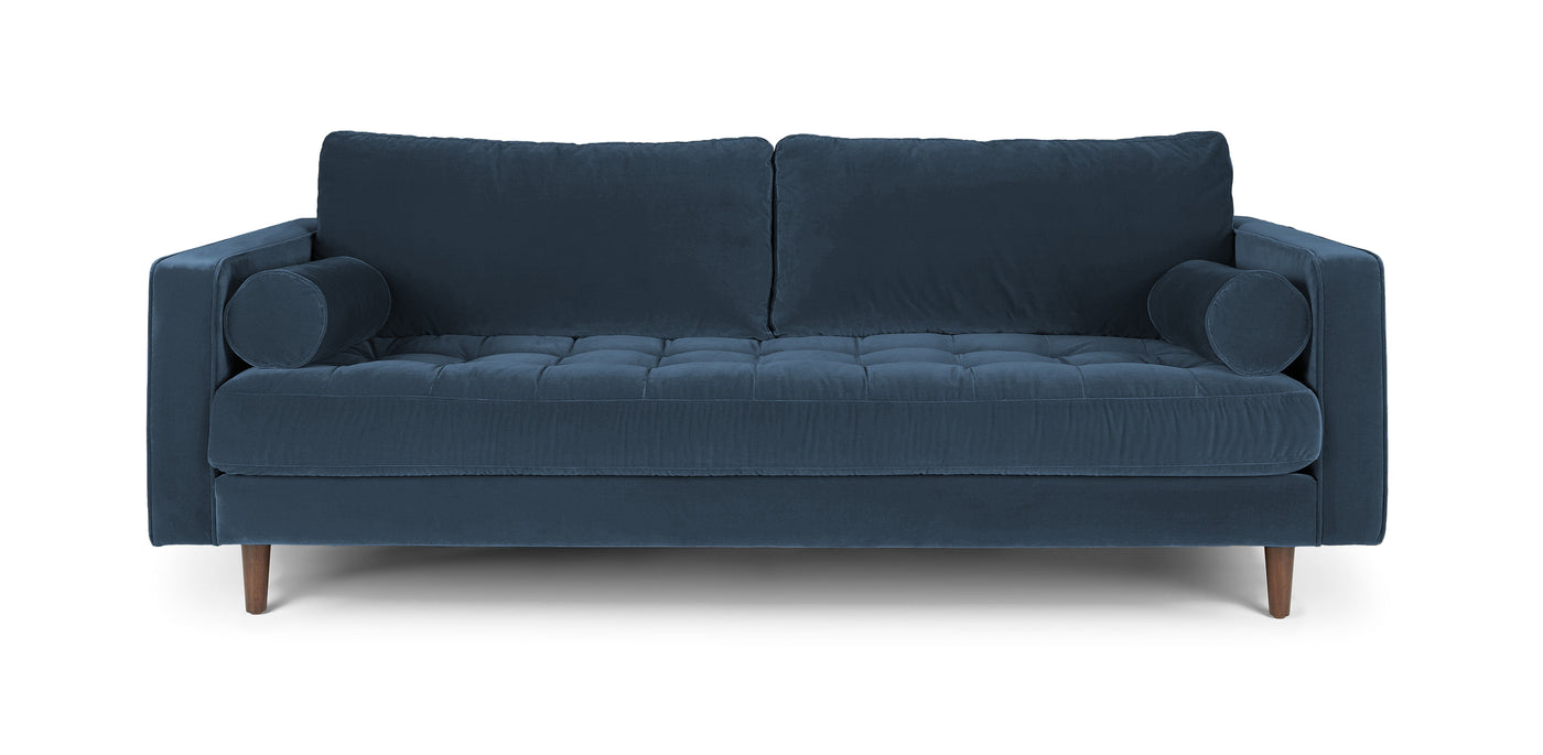 Leo Velvet 3 Seater Sofa