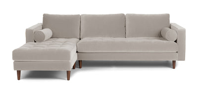 Leo Velvet L-shape Sofa