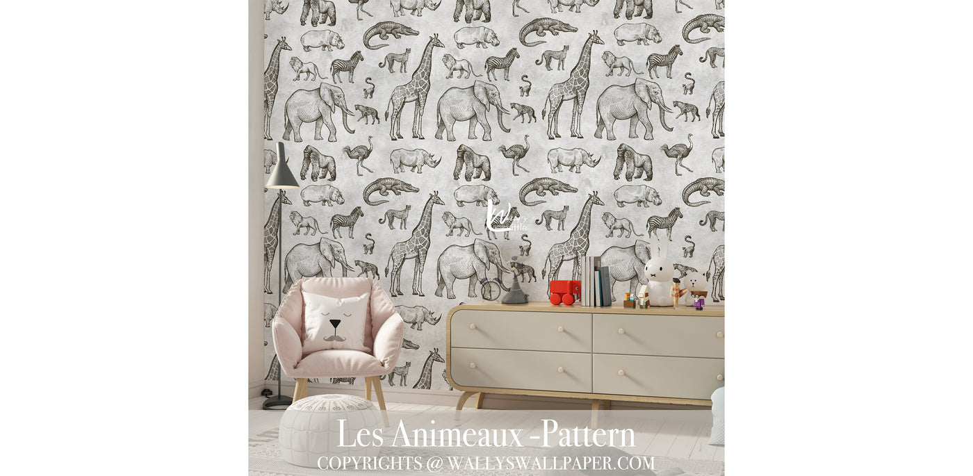 Les Animeaux Pattern Kids