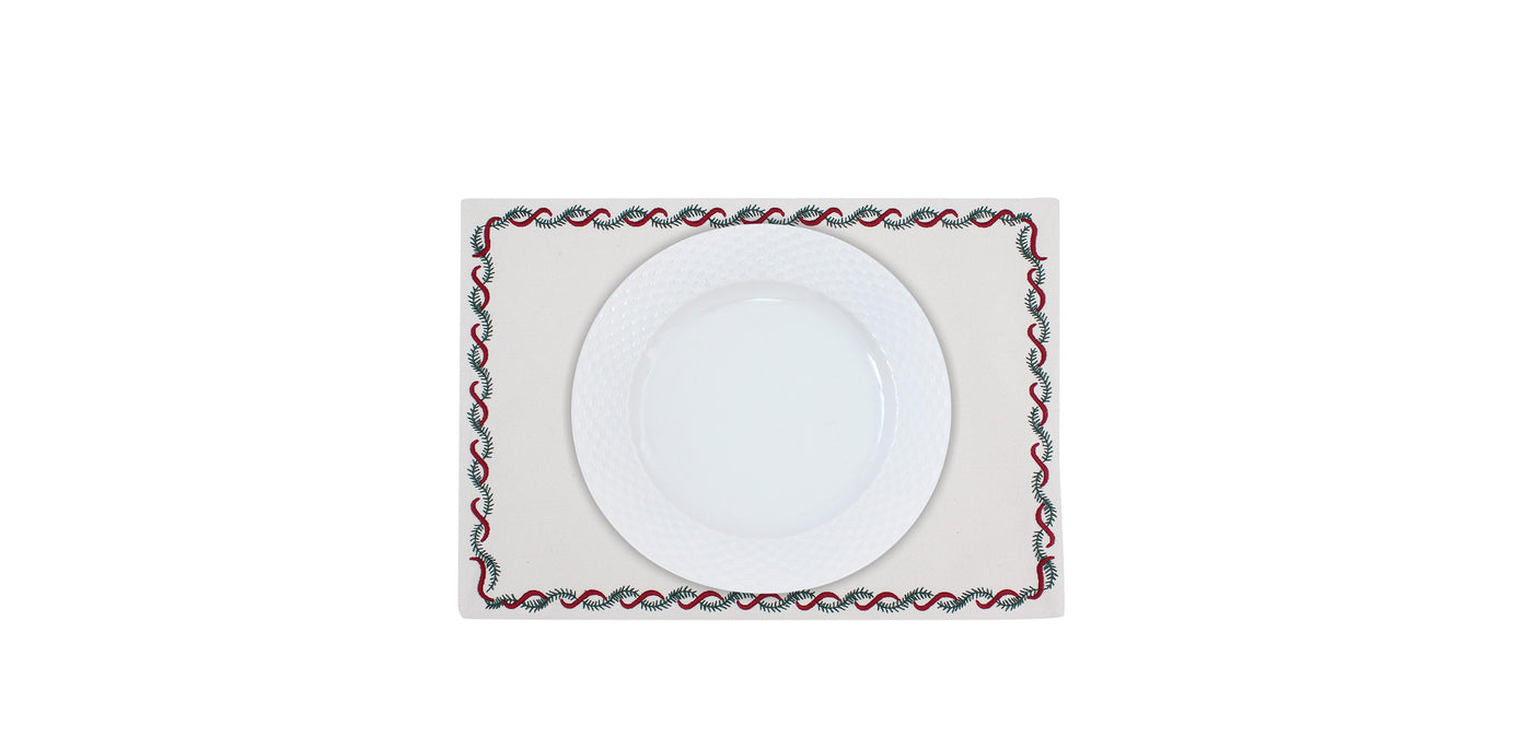 Christmas Garland Placemat Set