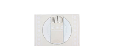 Snowfall White Placemat Set