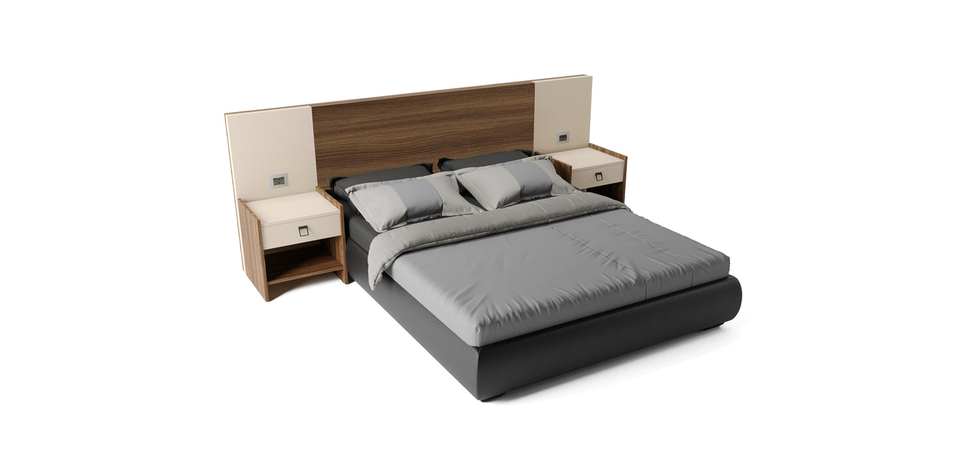 Seti Melamine Queen Bed