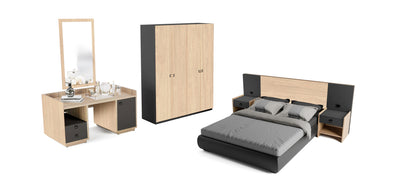 Seti Melamine Queen Bedroom Full Set