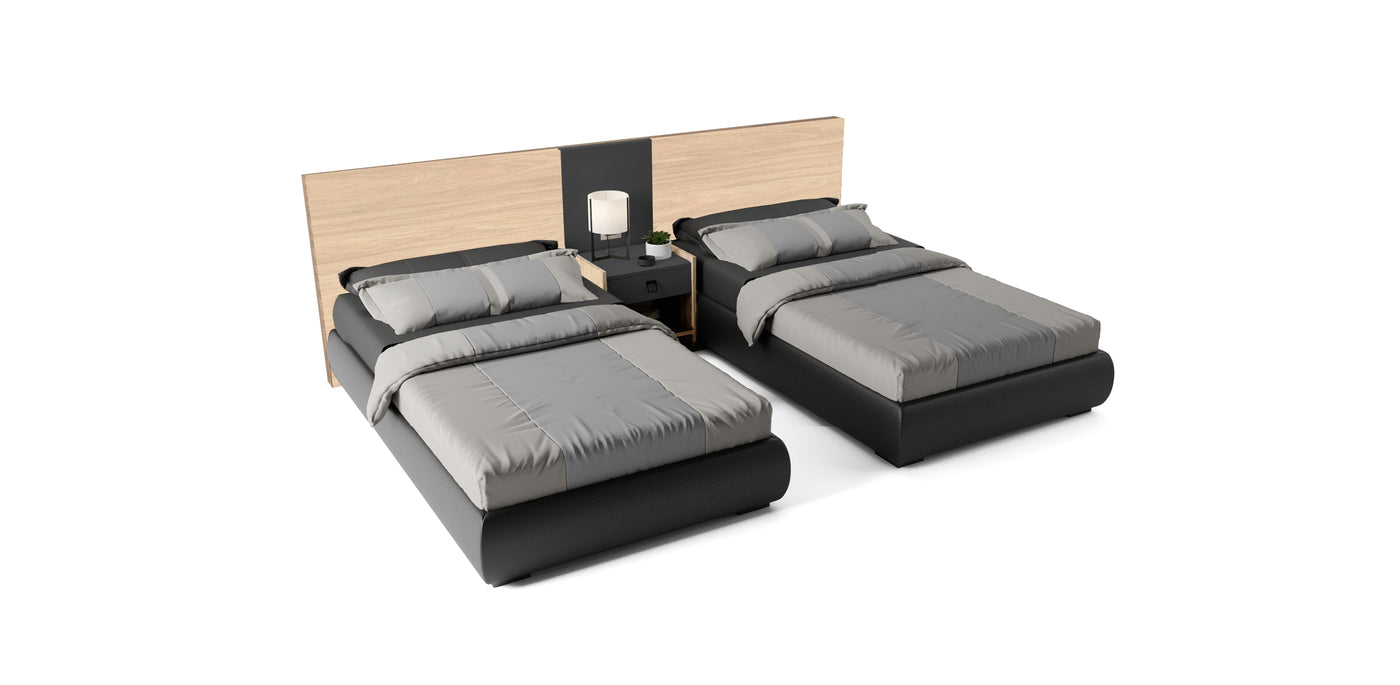 Seti Melamine Twin Bed