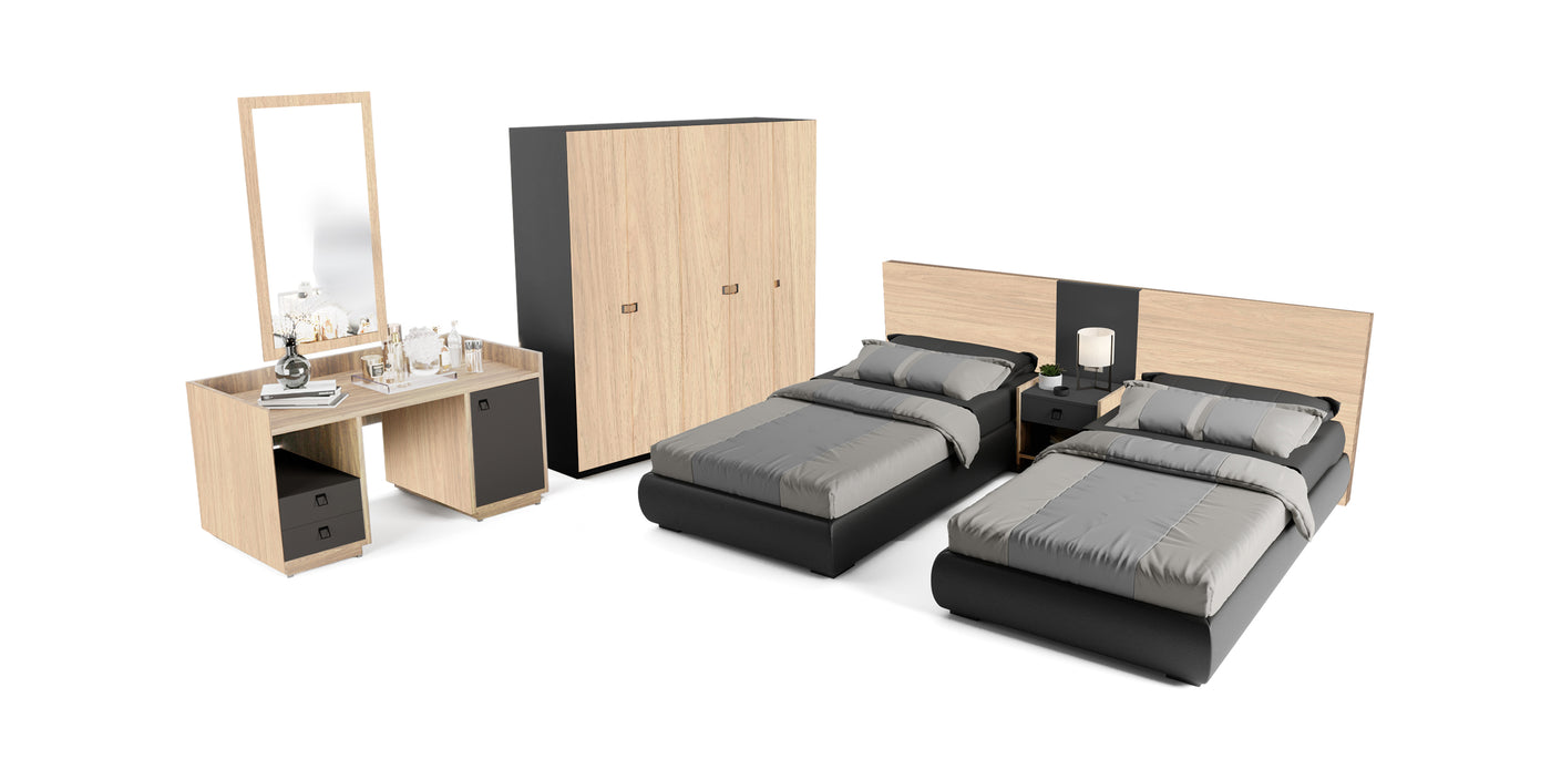 Seti Melamine Twin Bedroom Full Set