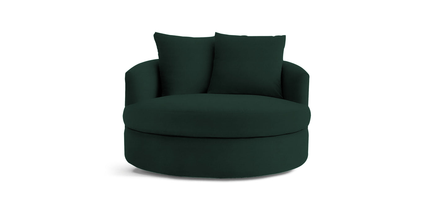 Small Nest Velvet Armchair