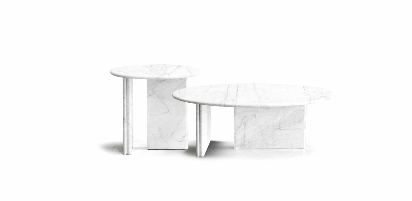 White Flow Coffee Table Set