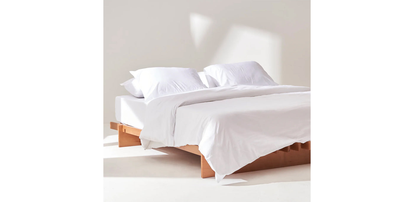 White Duvet Cover - Percale Plain