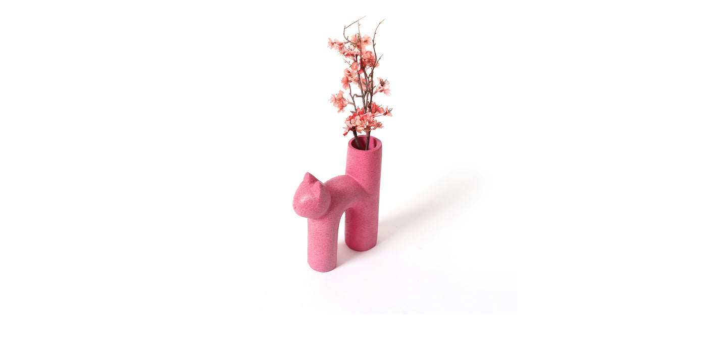 Cat Charm Vase