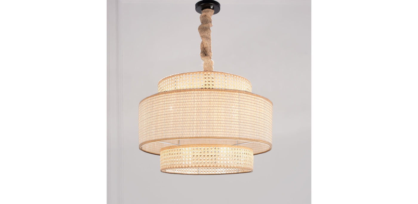 Cane & Wicker Chandelier