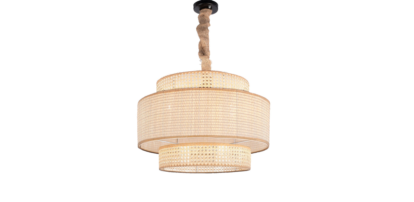 Cane & Wicker Chandelier