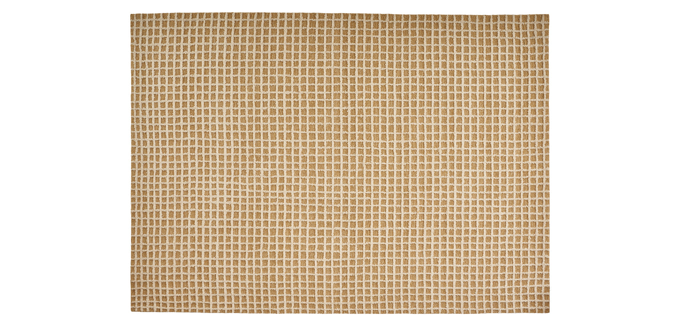 Checkered Beige Tufted Rug – Belong