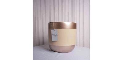 Beige Gold Pot