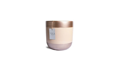 Beige Gold Pot