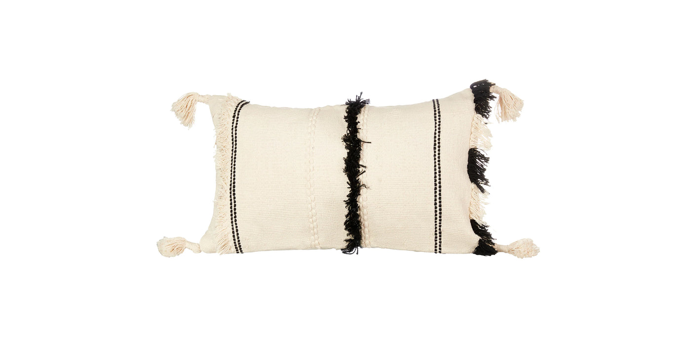 Black and white Tufted Cushion