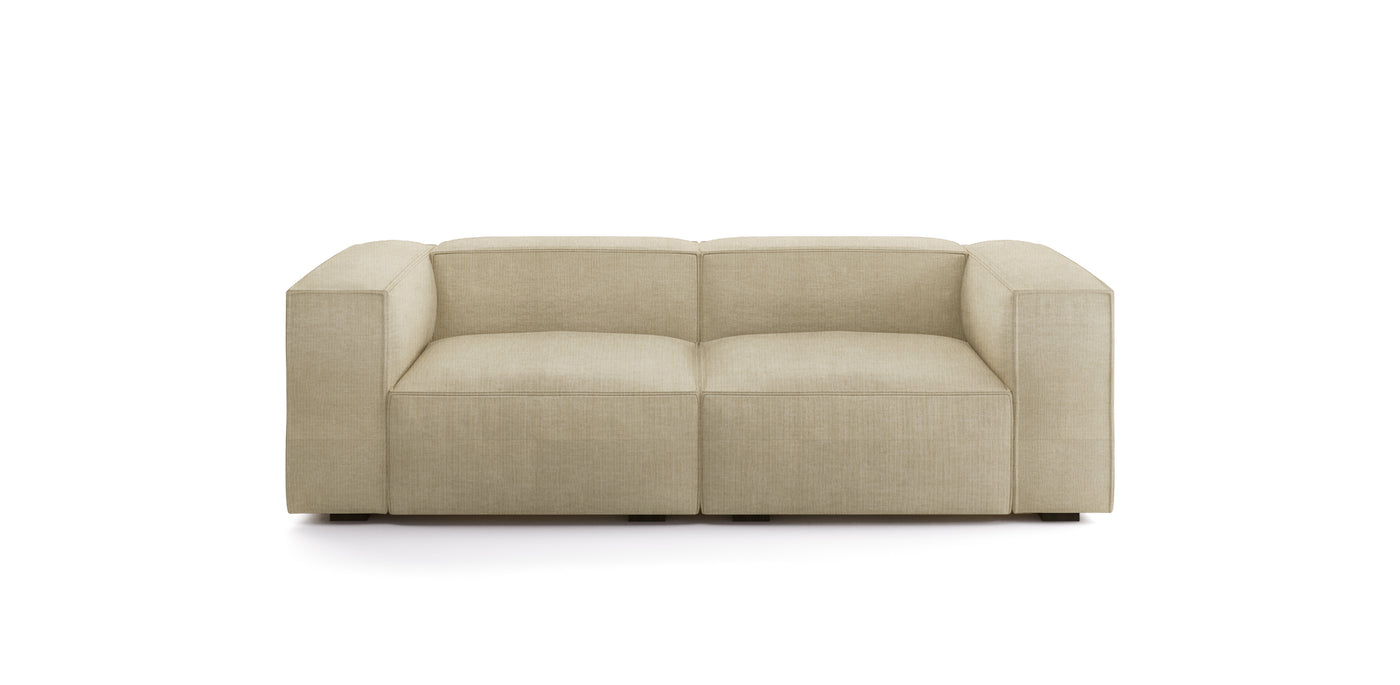 Plush Linen 2 Seater Sofa