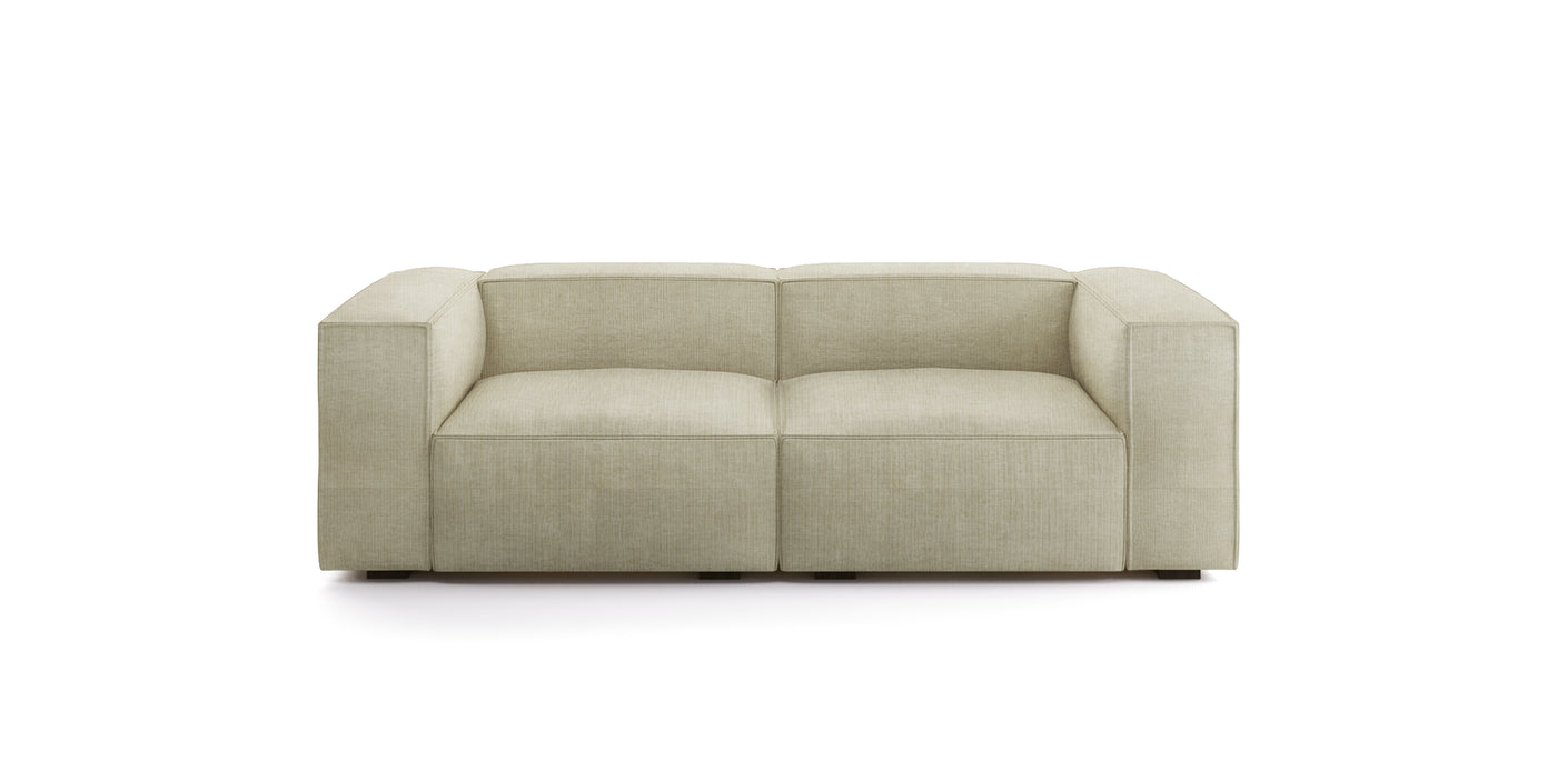 Plush Linen 2 Seater Sofa