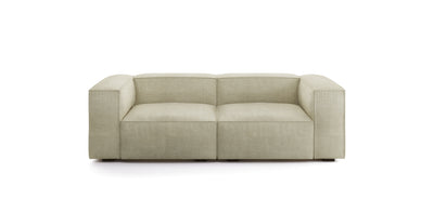 Plush Linen 2 Seater Sofa