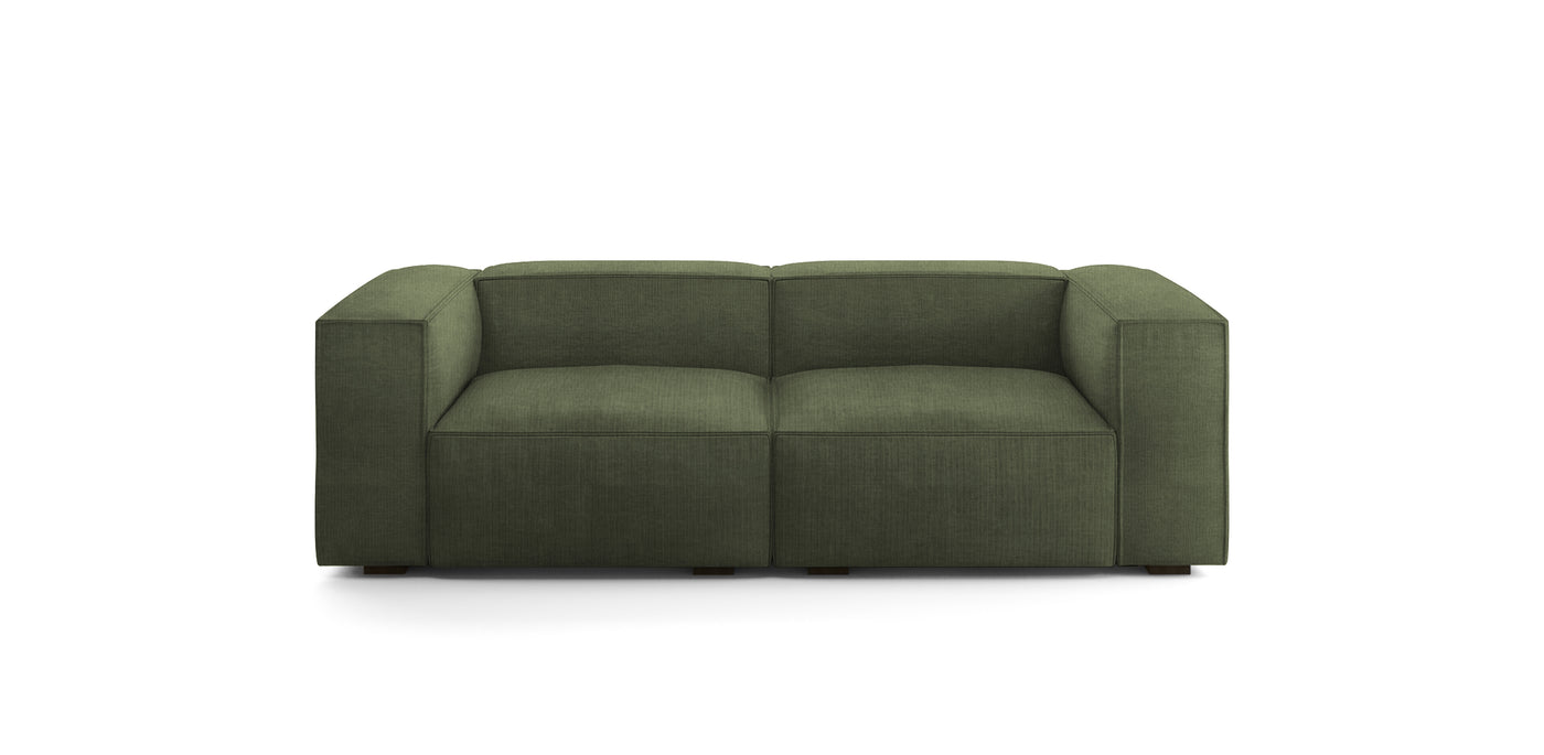 Plush Linen 2 Seater Sofa