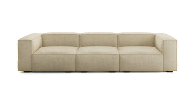 Plush Linen 3 Seater Sofa