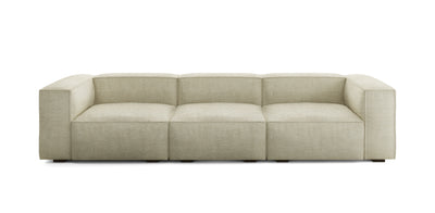 Plush Linen 3 Seater Sofa