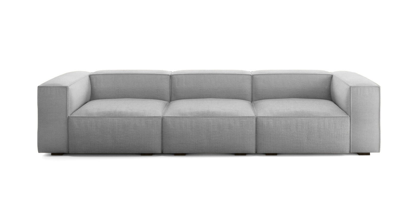 Plush Linen 3 Seater Sofa
