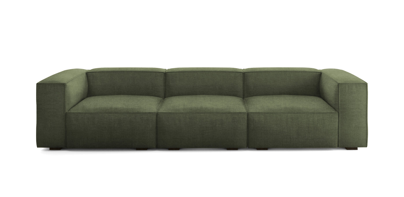 Plush Linen 3 Seater Sofa