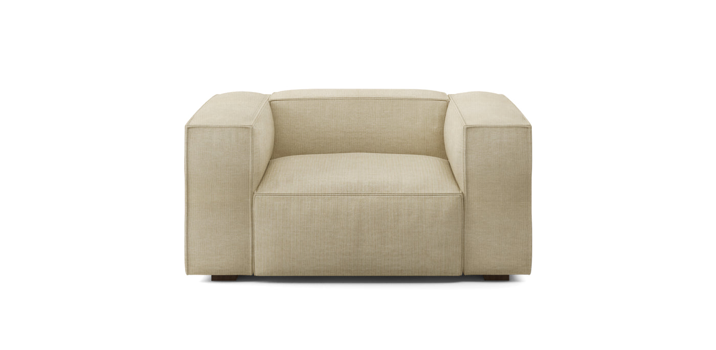 Plush Linen Armchair