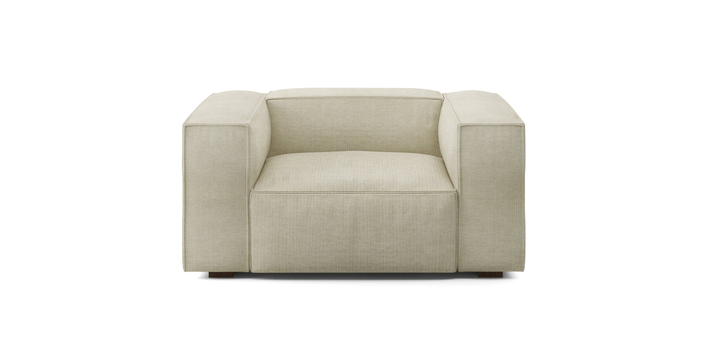 Plush Linen Armchair